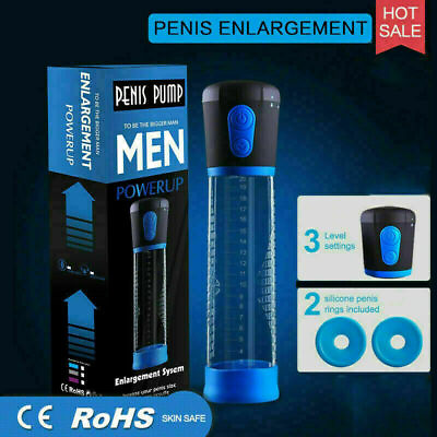 #ad Vacuum Penis Pump for Male ED Enhancement Erectile Enlargement Penis Enlarger BG