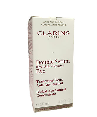 #ad Clarins Double Serum Eye Anti Age 0.6oz 20ml New In Box.