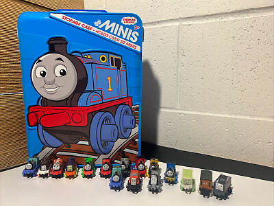 #ad Lot of 18 THOMAS The Train amp; Friends Mini Miniatures w Carrying Storage Case
