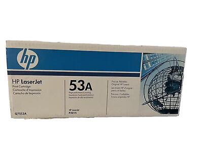#ad Genuine HP 53A Black Toner Print Cartridge Q7553A Open Box