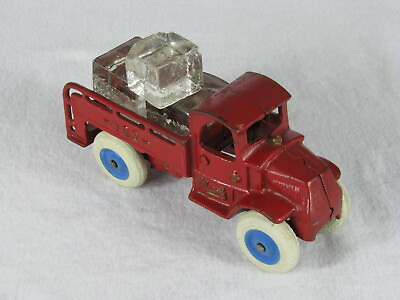 #ad Antique 1930s Rare 0M Professionally Restored Cast Iron Mack Ice Truck w Blocks