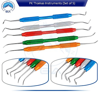 Dental PK Thomas Set Of 5 Dental Wax Instruments Light Weight Dental Instruments