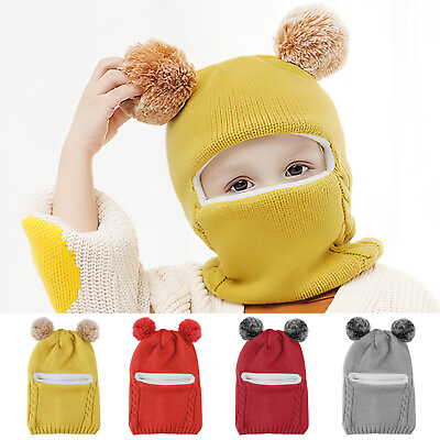 #ad Toddler Kids Girl Boy Baby Winter Warm Hat Scarves Beanie Knit SKull Cap Cover