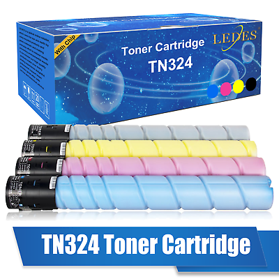 #ad 4PK TN324 Toner Cartridge For Konica Minolta Bizhub C258 C308 C368 Printer