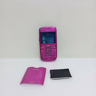Nokia C3 00 Cover Body Keyboard Full House Case Pink Color Original Nokia Case