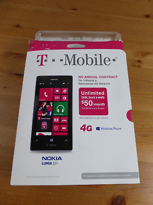 #ad NEW Nokia Lumia 521 RM 917 White T MOBILE GSM Windows Touch Smartphone
