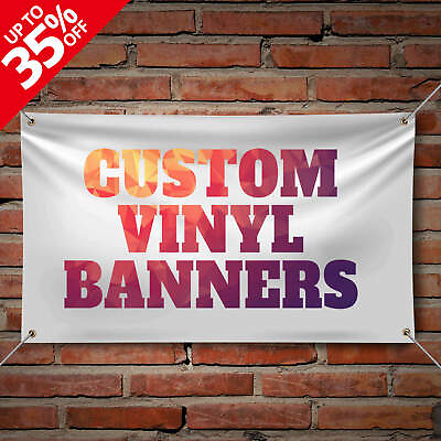 Anley Custom Vinyl Banner 13oz Heavy Duty Vinyl Sign Personalized Banner