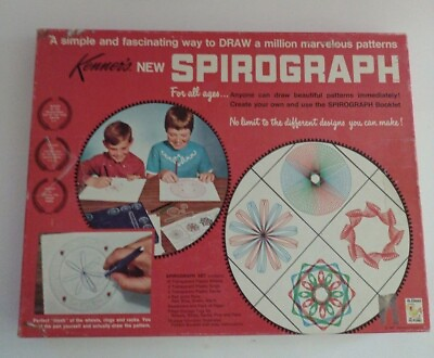 #ad Vinage 1967 Spirograph # 401 by Kenner Complete except for Pens.