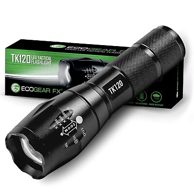 #ad EcoGear FX LED Tactical Flashlight TK120 Handheld Light with 5 Light Modes...
