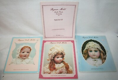 Lot of 4 Vintage BYRON DOLL MOLDS Reproduction Parts Catalogs 1984 1985 1989