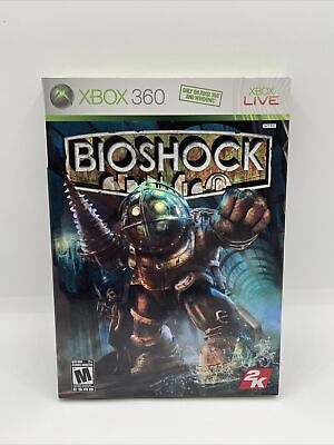 #ad Bioshock 1 Xbox 360 New Factory Sealed W Holo Sleeve Cover White Label MINT
