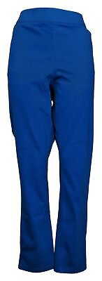 #ad #ad Denim amp; Co. Women#x27;s Pants Sz XL Knit Easy Flex Twill Slim Straight Blue A522957