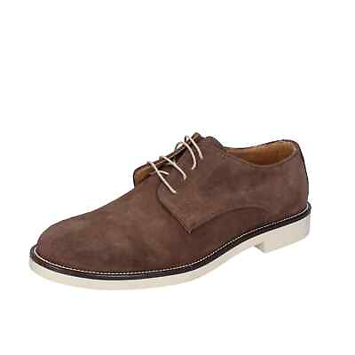 #ad Men#x27;s shoes BRUNO VERRI 12 EU 45 elegant brown suede BC310 45