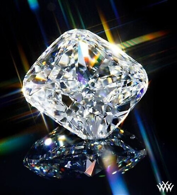 #ad Loose CVD Lab Grown Diamond 2 ct Cushion cut D Certified Diamond AAA2