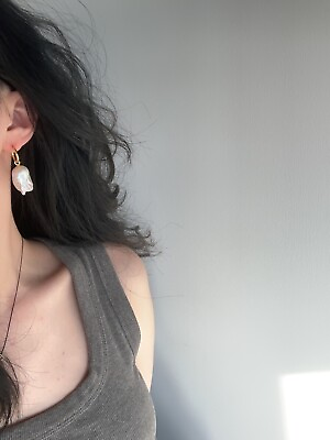 #ad baroque pearl earrings