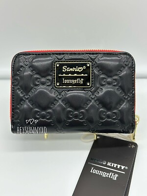 #ad Loungefly Sanrio Hello Kitty Black Bow Wallet