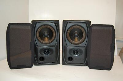 Pair of 2 Mission Model 73 2 Way Reflex Bookshelf Speakers Made in England