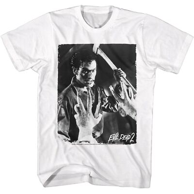 #ad Evil Dead Ash With Axe White Adult T Shirt