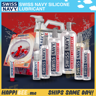 SWISS NAVY Premium Silicone Lubricant🍯Liquid Lube Wet Gel Backdoor Anal Glide