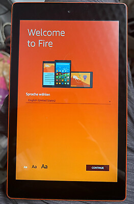 Amazon Kindle Fire HD8 Tablet 6th Generation 16GB Orange