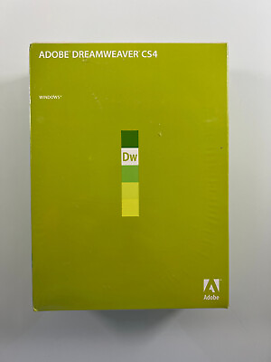 Adobe Dreamweaver CS4 Windows version Brand New Sealed