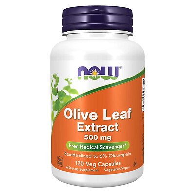 #ad NOW FOODS Olive Leaf Extract 500 mg 120 Veg Capsules