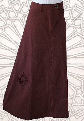 #ad 42quot; VERY LONG SKIRTS BEAUTIFUL STYLE A Line Modest Skirt ABN Free Ship