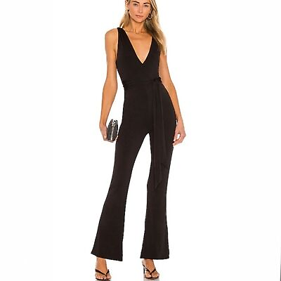 #ad NEW NWT Lovers Friends Sade Jumpsuit In Black SIZE M MSRP $168