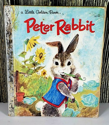VTG 1970 Little Golden Book PETER RABBIT JUNK JOURNAL Ephemera