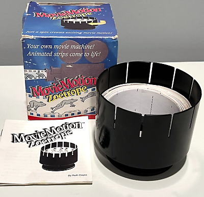#ad Vintage 1992 MovieMotion Zoetrope Toy By DeMert Company In Original Box USA