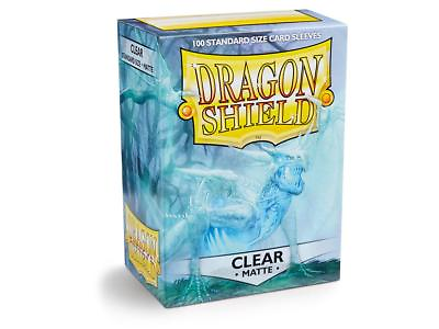 Matte Clear 100 ct Dragon Shield Sleeves Standard Size VOLUME DISCOUNT