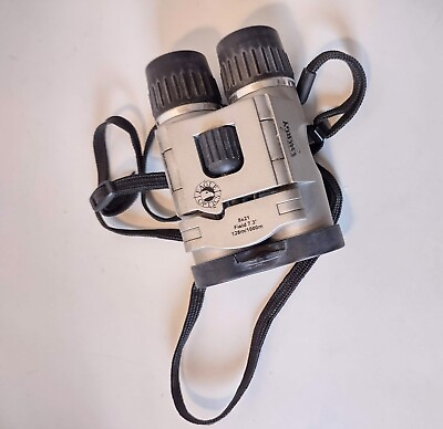 EAGLE Optics 8 x 21 Silver Mini Binoculars Small Size Pre owned No Case