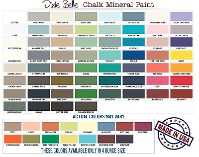 #ad Dixie Belle Chalk Mineral Paint All Sizes Same Day Ship Free Shipping Over $35