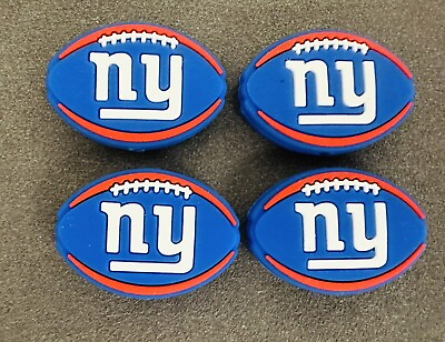 #ad 4 Pcs The New York Giants Football Team Silicone Focal Beads For Pens DIY
