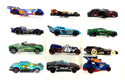 Hot Wheels Assortment of 12 Loose Cars Best for Track Races Lot #3