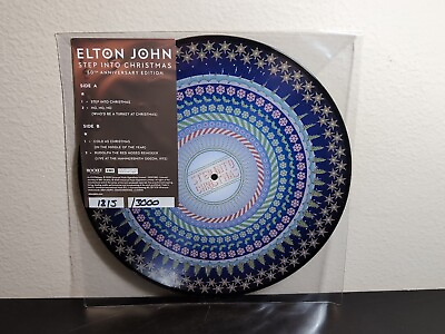 #ad #ad ELTON JOHN Step Into Christmas 12” Zoetrope Vinyl LP 3000 SHIPS NOW 🆕 ✅