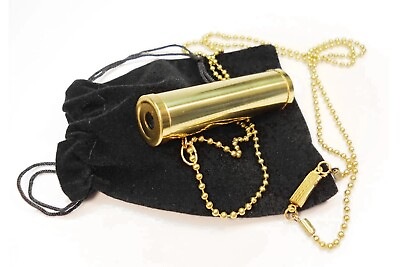 Antique Mini Necklace Wearable Kaleidoscope Gold Brass Kaleidoscope With Case