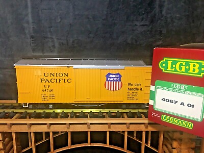 LGB Union Pacific Train Car 4067 A 01 Yellow * New in Box * G Scale *