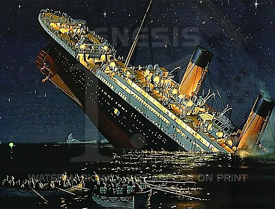 TITANIC SHIP SINKING APRIL 15 1912 WHITE STAR LINE 8.5X11 PHOTO PICTURE POSTER