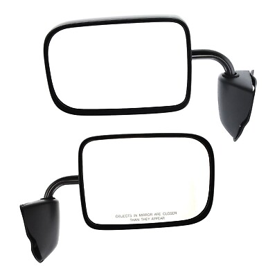 #ad #ad Set Of 2 Mirror Manual For 1995 1997 Dodge B2500 Left And Right Manual Fold