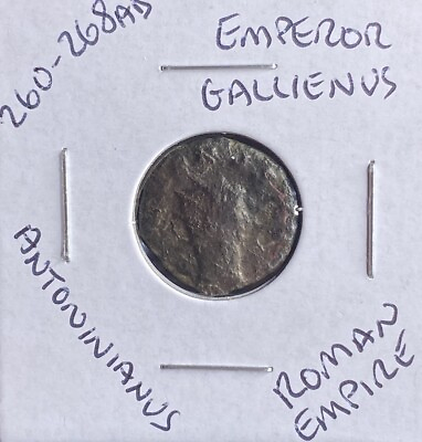 #ad Authentic Ancient Roman Empire Coin Gallienus 260 268 AD Genuine Antoninianus