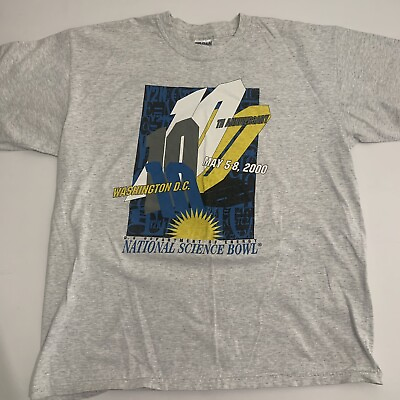 #ad Vintage Gildan National Science Bowl T Shirt Washington DC May 5 8 2000 Men XL