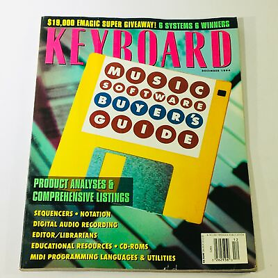 Keyboard Magazine December 1994 Music Software Buyer#x27;s Guide amp; CD Roms