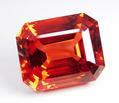 #ad Certified 83.80 Ct Natural Orange Brazilian Morganite Emerald Cut Loose Gems