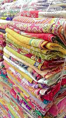 #ad INDIAN VINTAGE WHOLESALE LOT KANTHA BLANKET THROW QUILT HIPPY BOHEMIAN Quilt