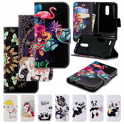 For LG Stylo 4 Phone Cute Leather Flip Wallet Case Protector Cover Stand Pouch