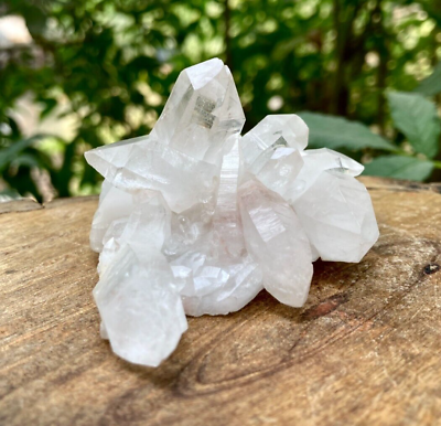 #ad White Lemurian Natural Healing Himalayan quartz crystal rough 110g Mineral Stone