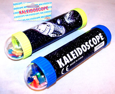 #ad 2 DELUXE GLOW IN DARK KALEIDOSCOPE fun space kids toys glowing novelty toy new