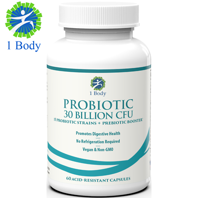#ad 1 Body Ultra Probiotic 30 Billion CFU Improve Digestion Urinary amp; Immune System