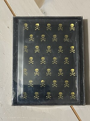 NEW Loungefly Wallet ID Hard Case Skulls